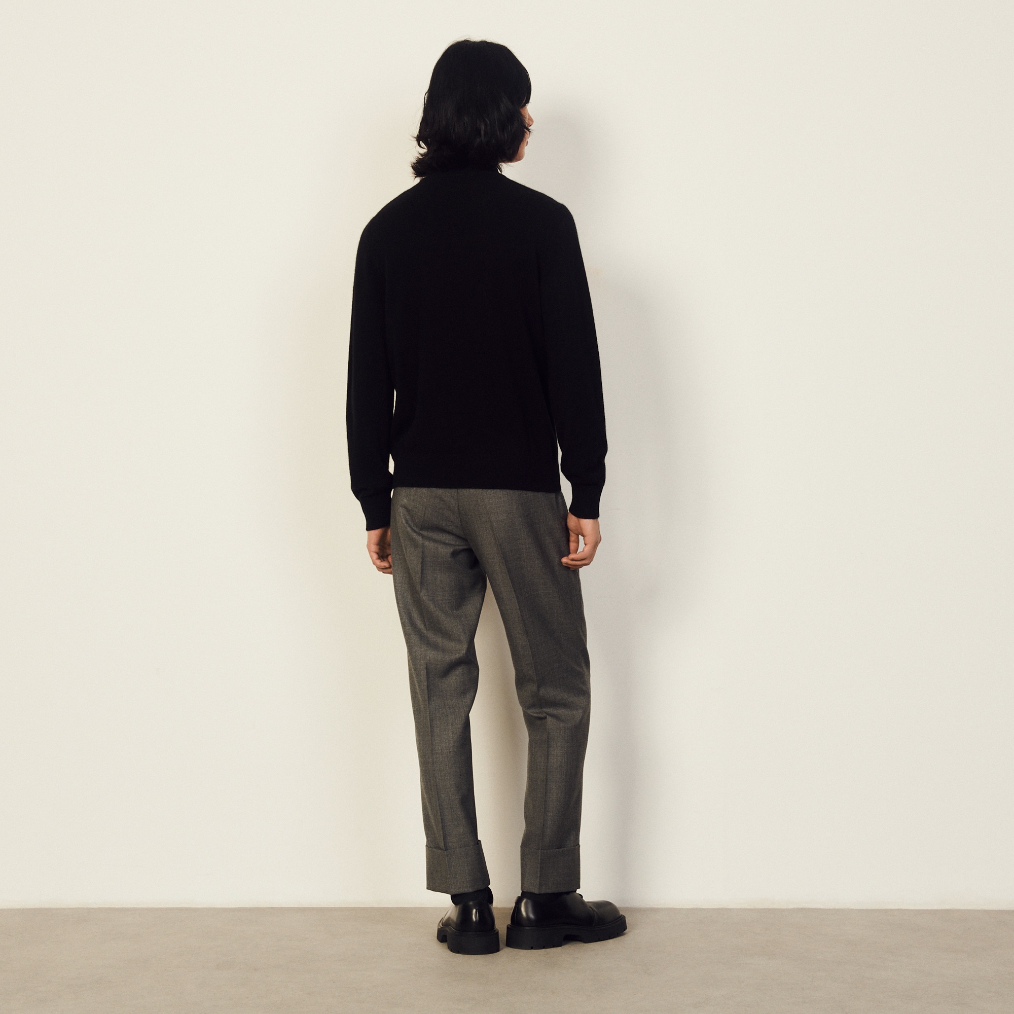 Cashmere funnel neck sweater - 3