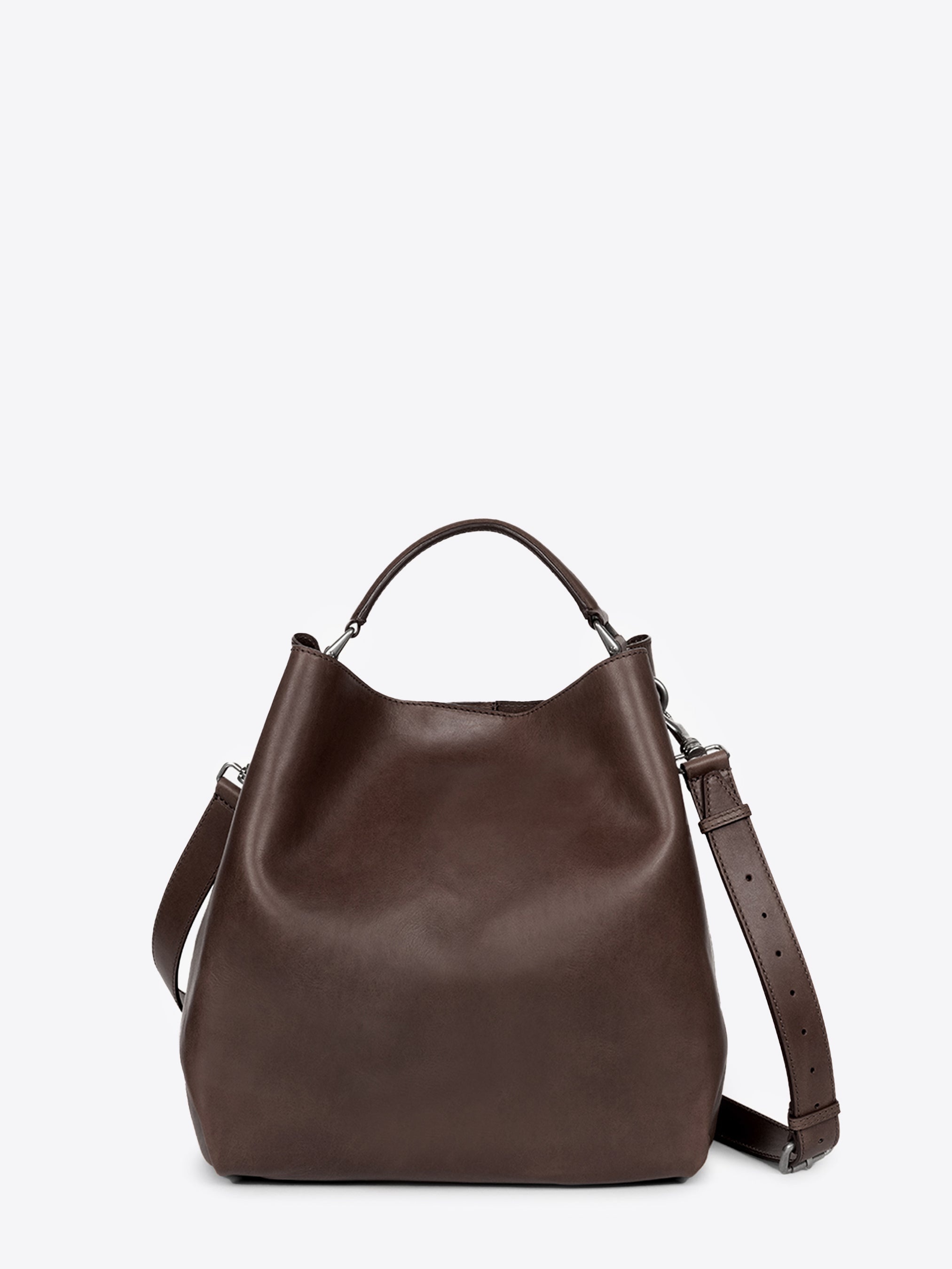LEATHER BUCKET BAG - 1