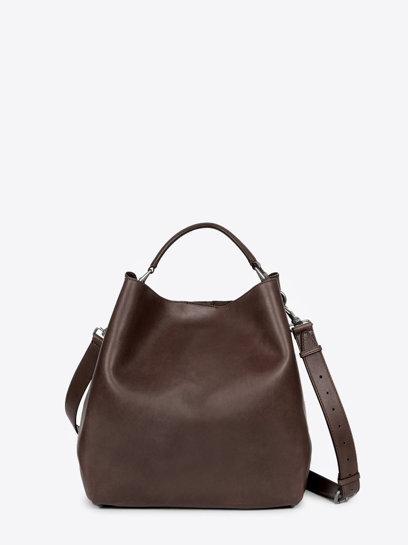 LEATHER BUCKET BAG 1