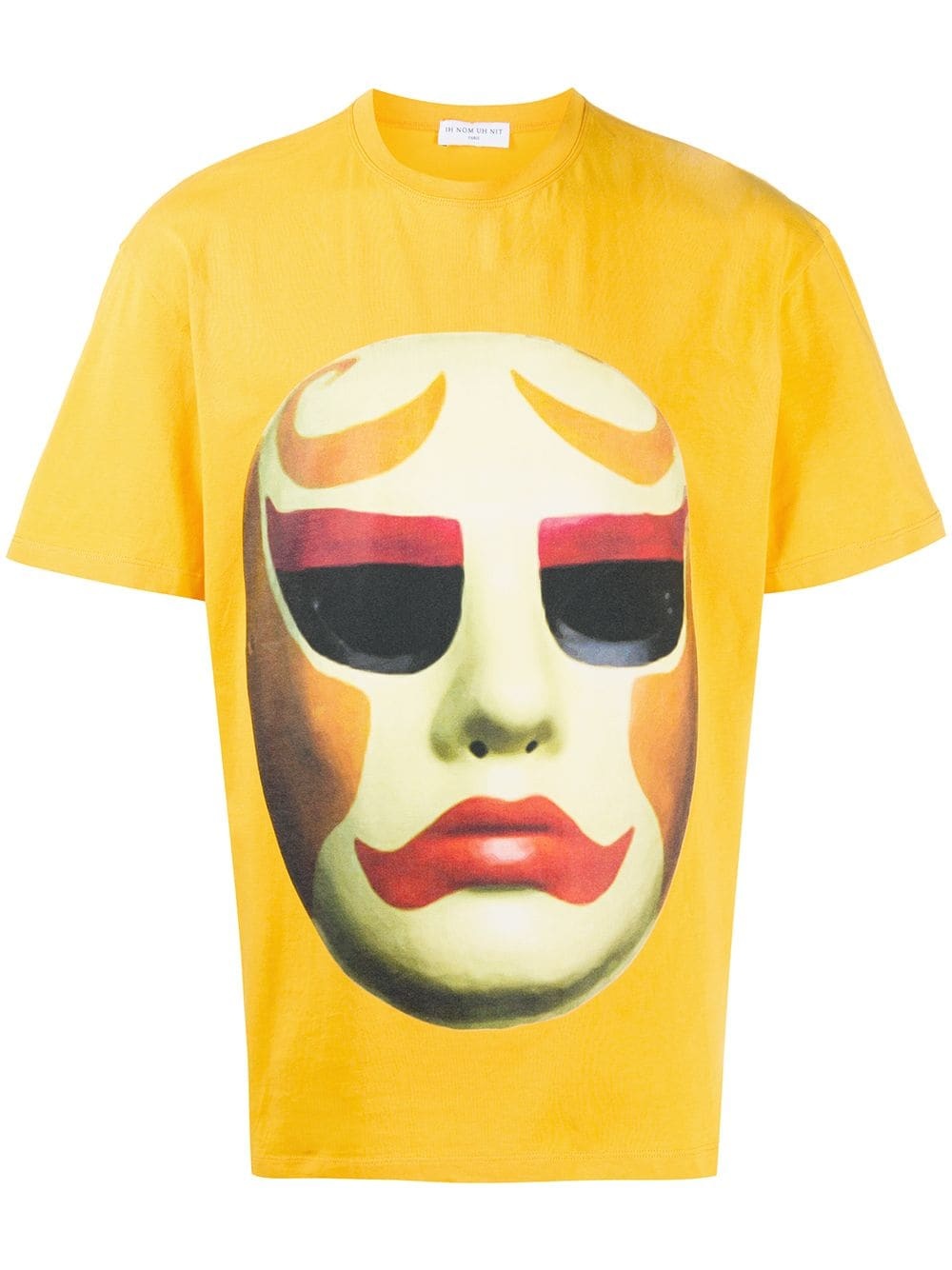 mask-print T-shirt - 1