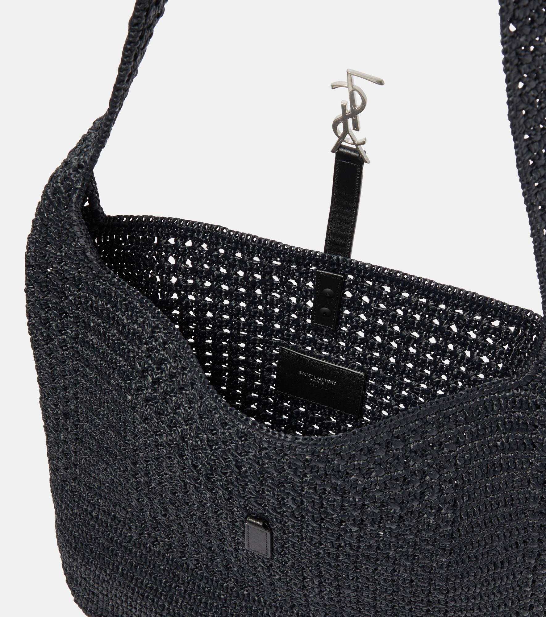 Le 5 à 7 Medium raffia shoulder bag - 3