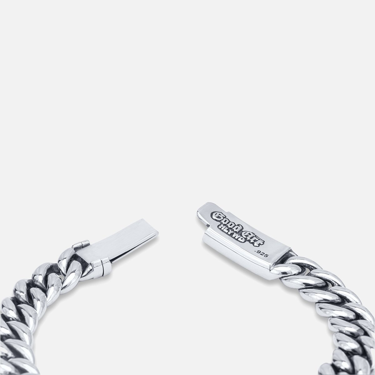BS-BT-ROS-AAA GOOD ART HLYWD Box And Tongue Rosette Bracelet Size AAA - Sterling Silver - 3
