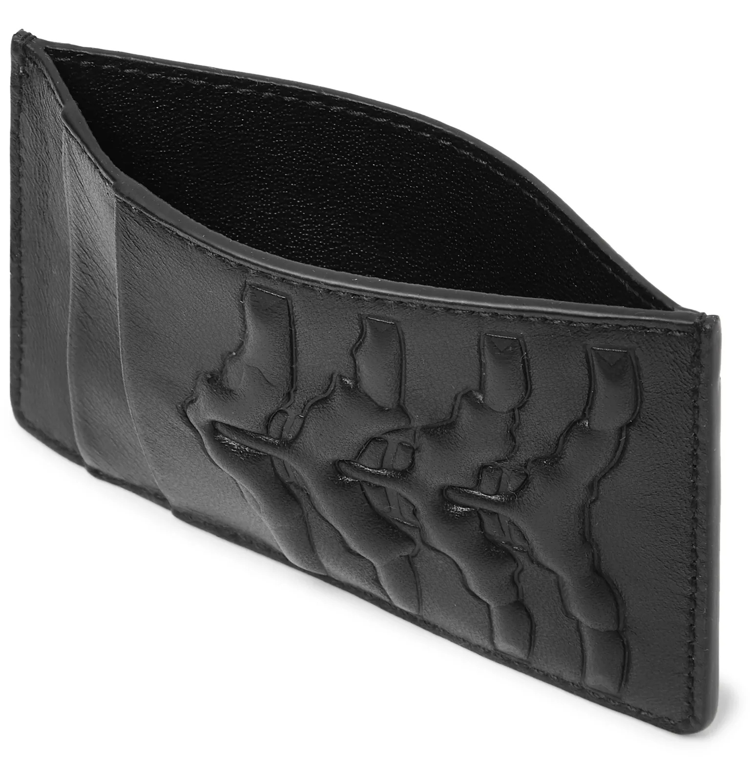 Embossed Leather Cardholder - 2