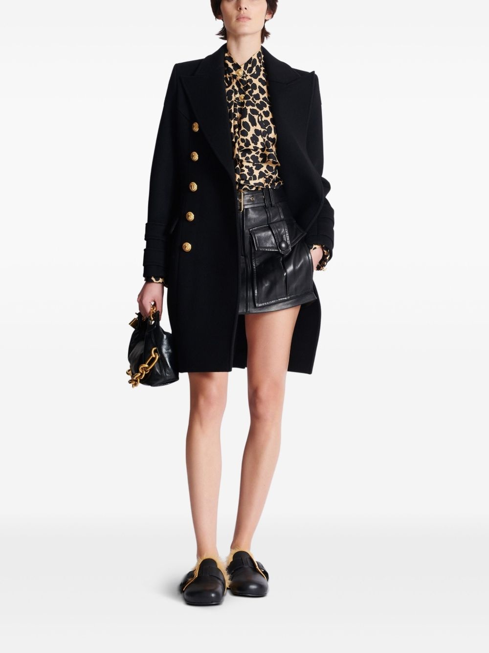 ruffled leopard-print shirt - 2