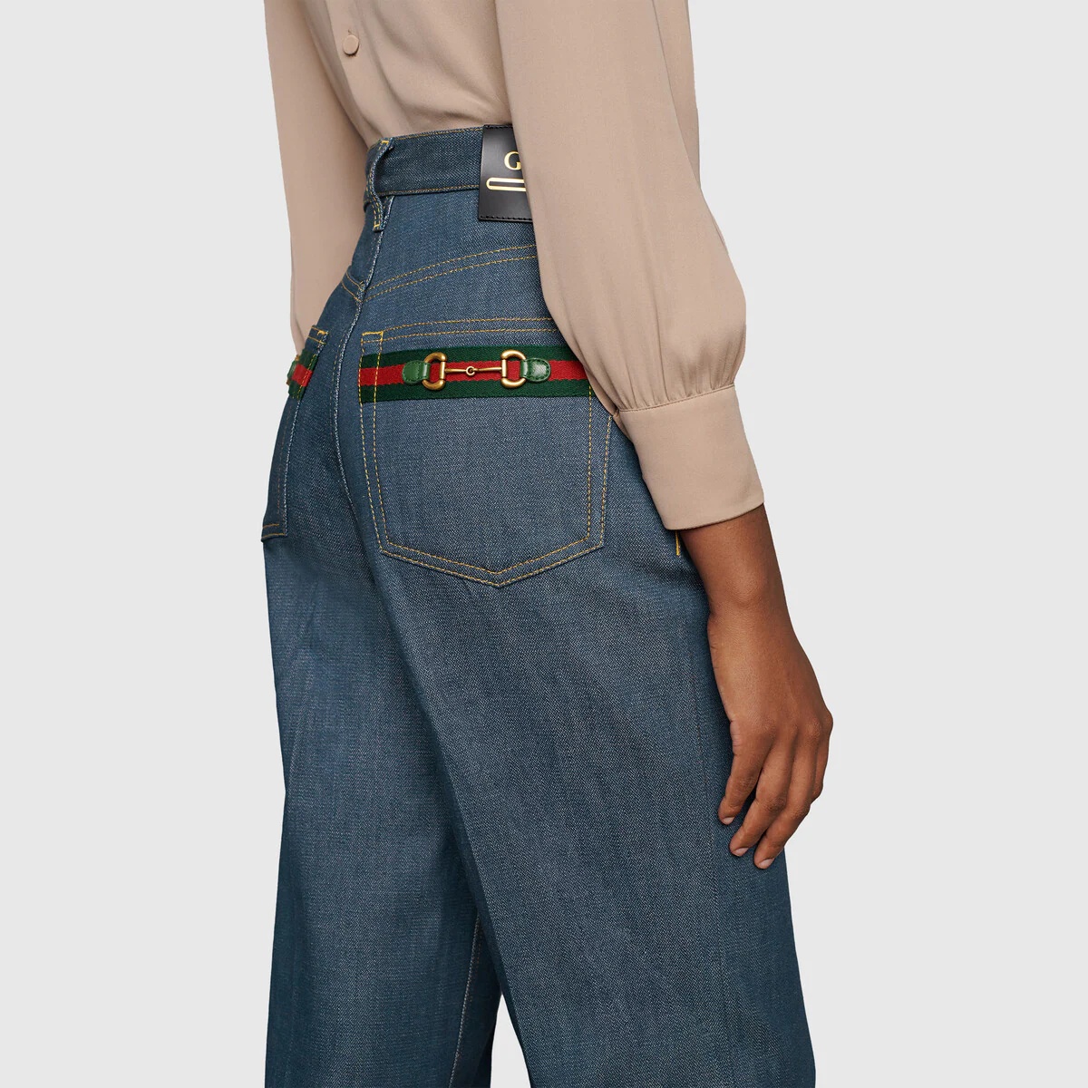 Gucci 100 flared denim pant - 7