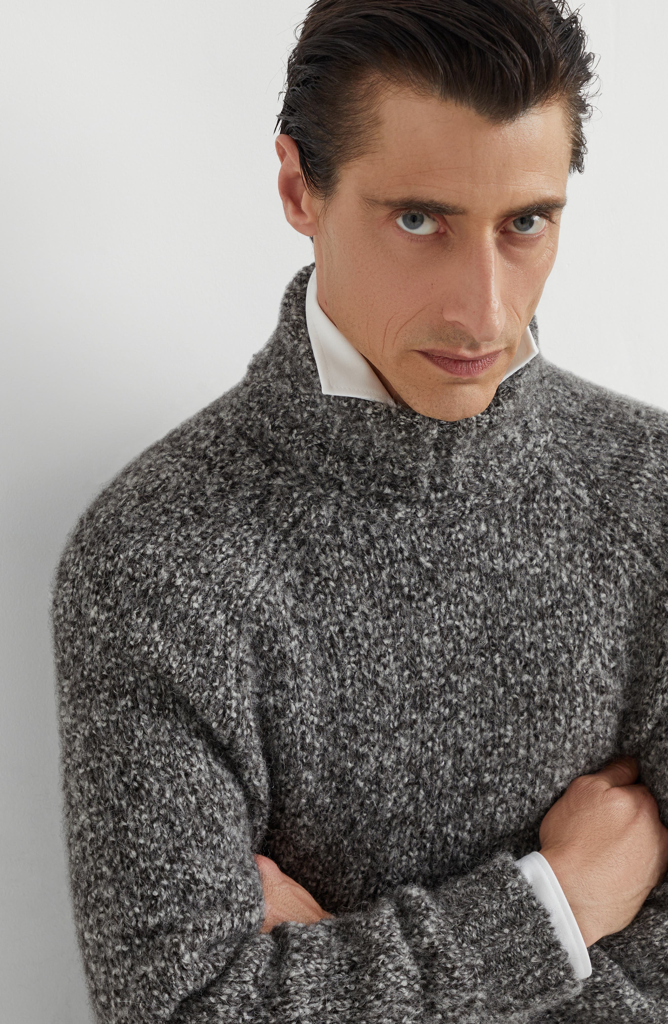 Brunello Cucinelli Knop turtleneck sweater in Dark Grey at Nordstrom - 4