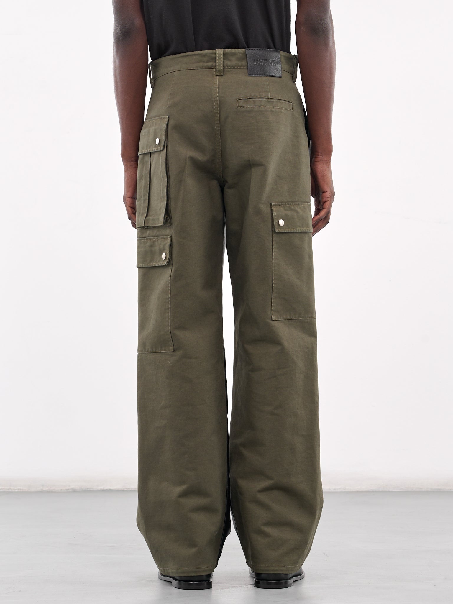 Nappa & Cotton Hybrid Cargo Trousers - 3