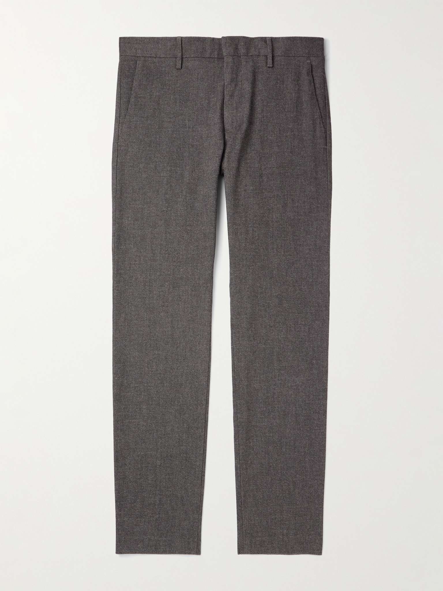 Theo 1067 Straight-Leg Stretch-Cotton Trousers - 1