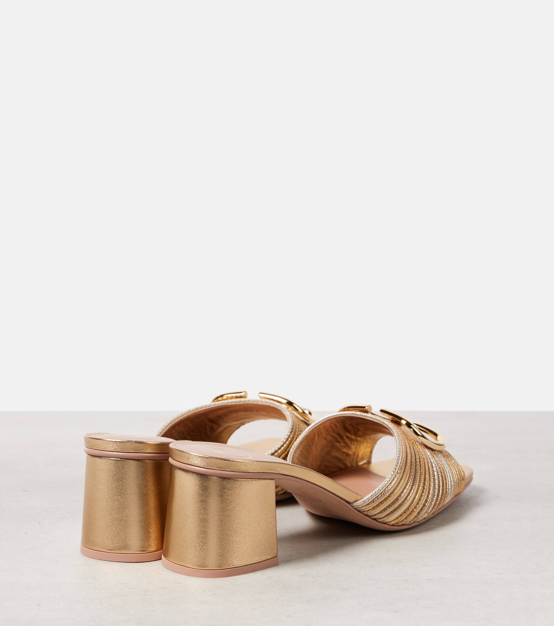 VLogo Signature 60 metallic mules - 2