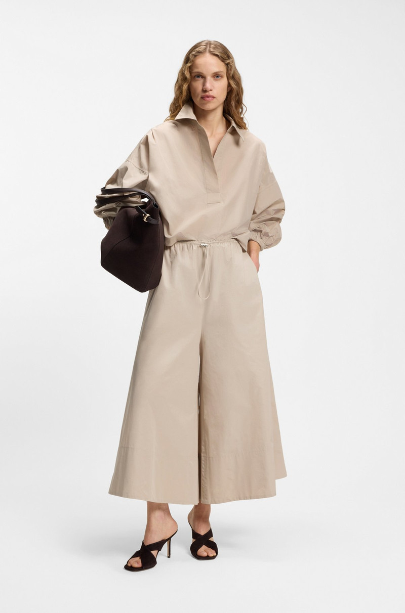 BOSS RELAXED-FIT TROUSERS IN TAFFETA outlook