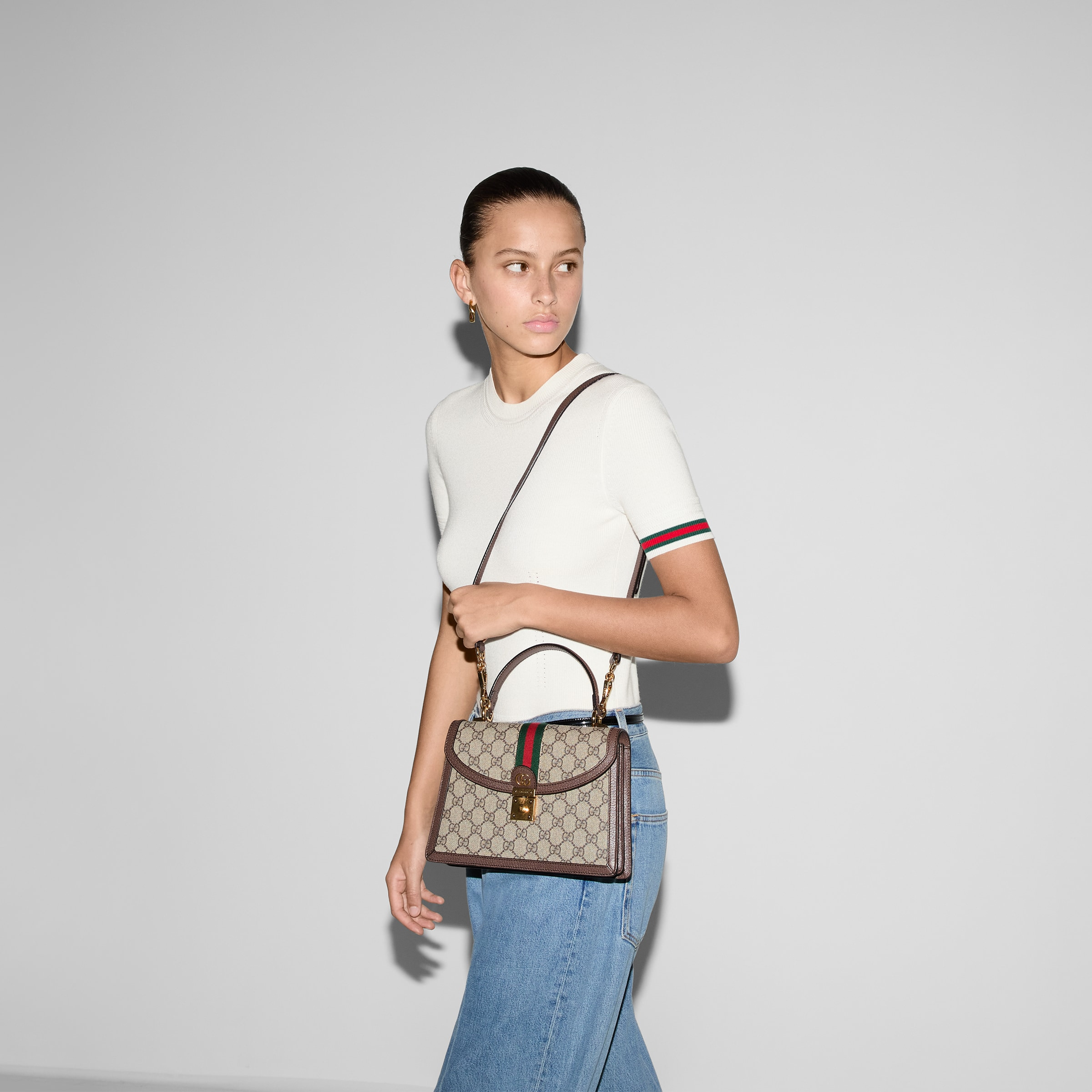 Ophidia GG small top handle bag - 4