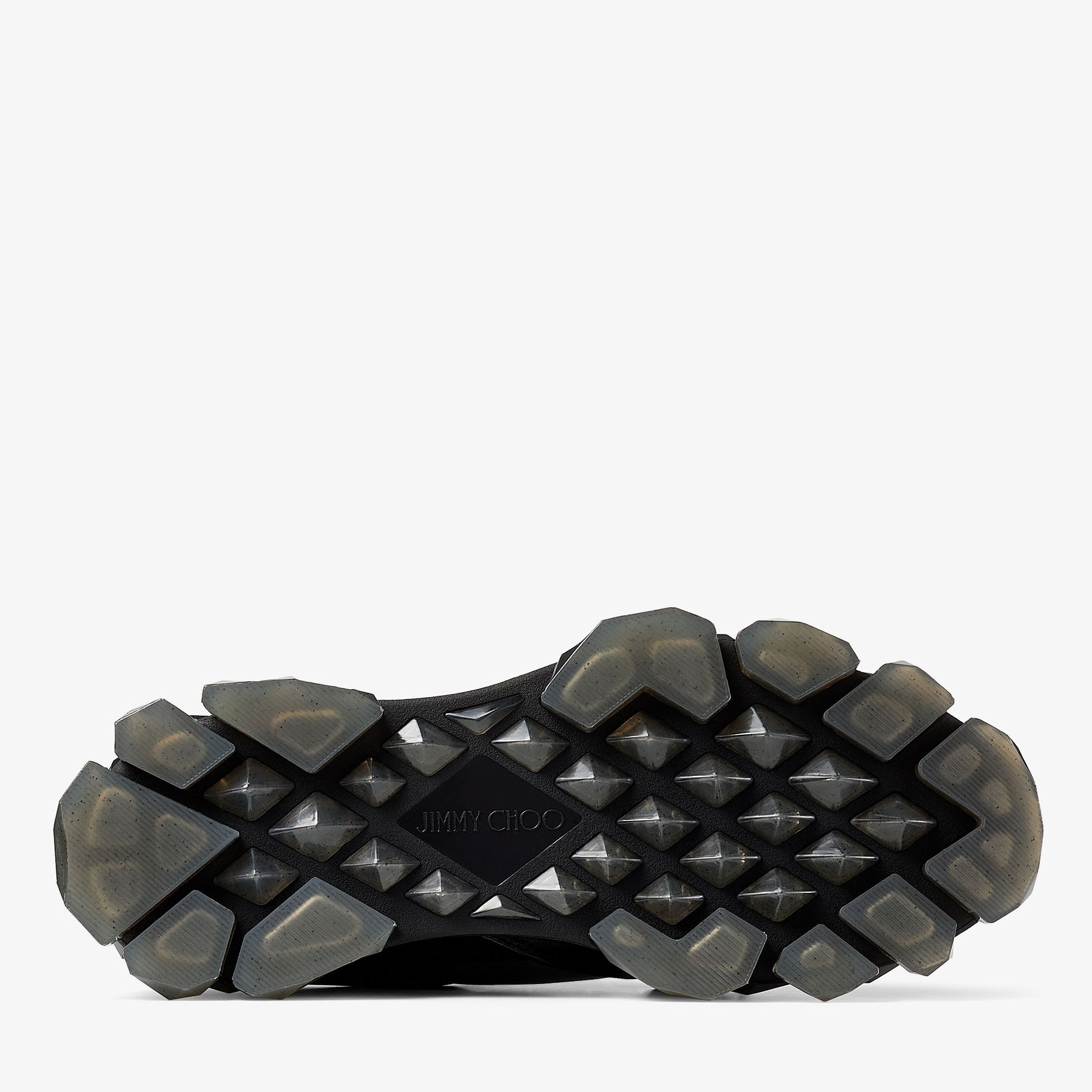 Diamond X Strap/m
Black Leather and Fabric Low-Top Trainers with Crystal Strap - 3