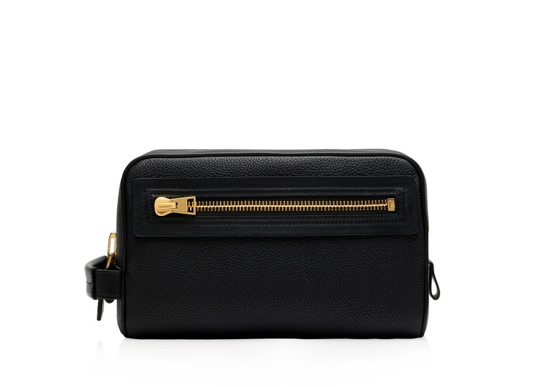 GRAIN LEATHER TOILETRY BAG 1