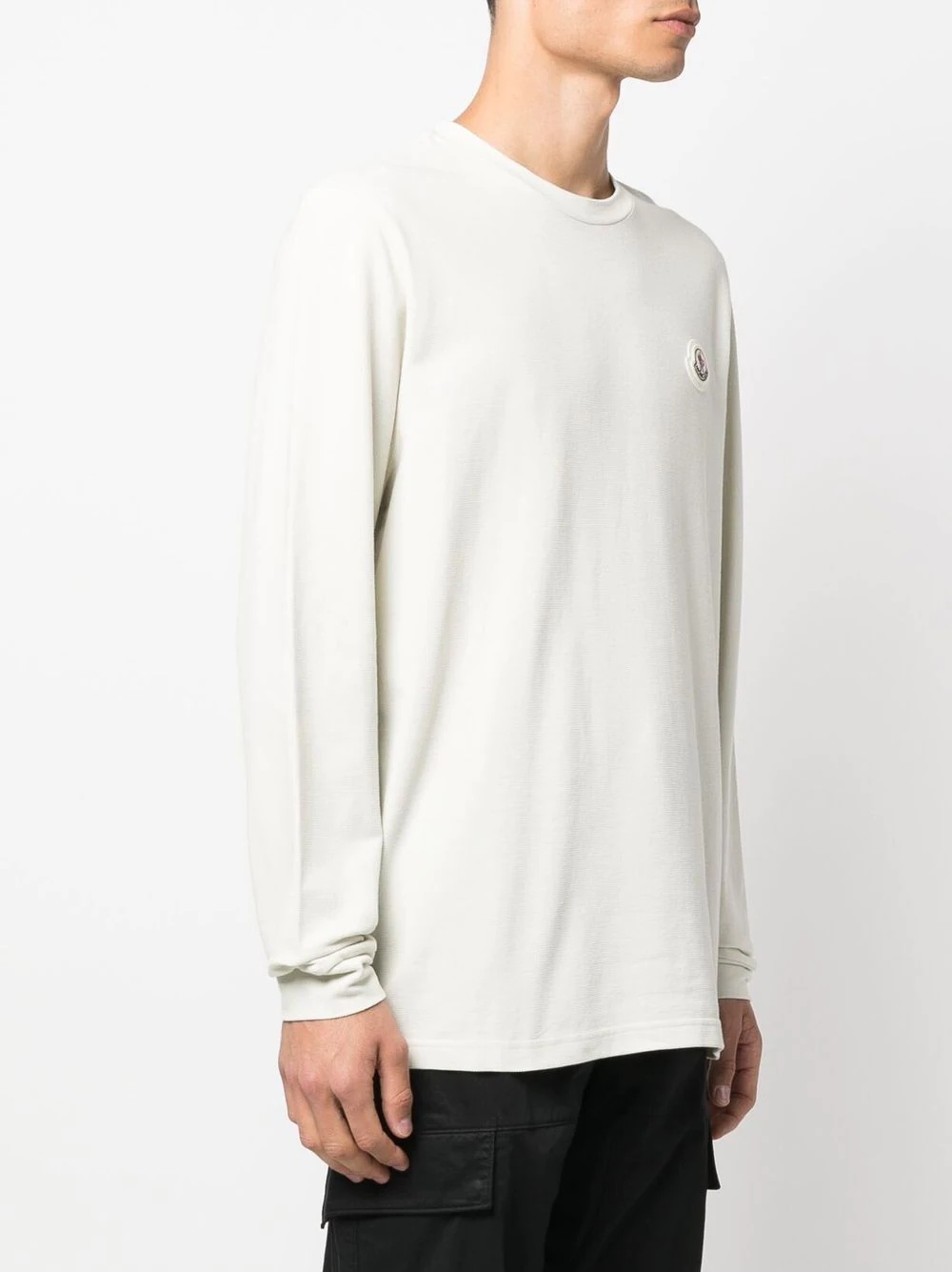 logo patch crew-neck jumper - 3