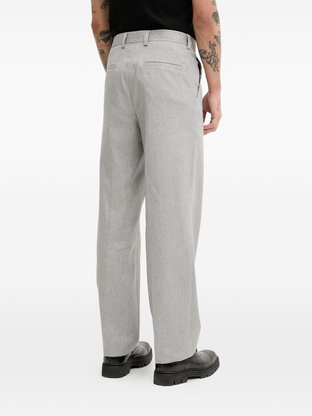 pleated regular trousers - 2