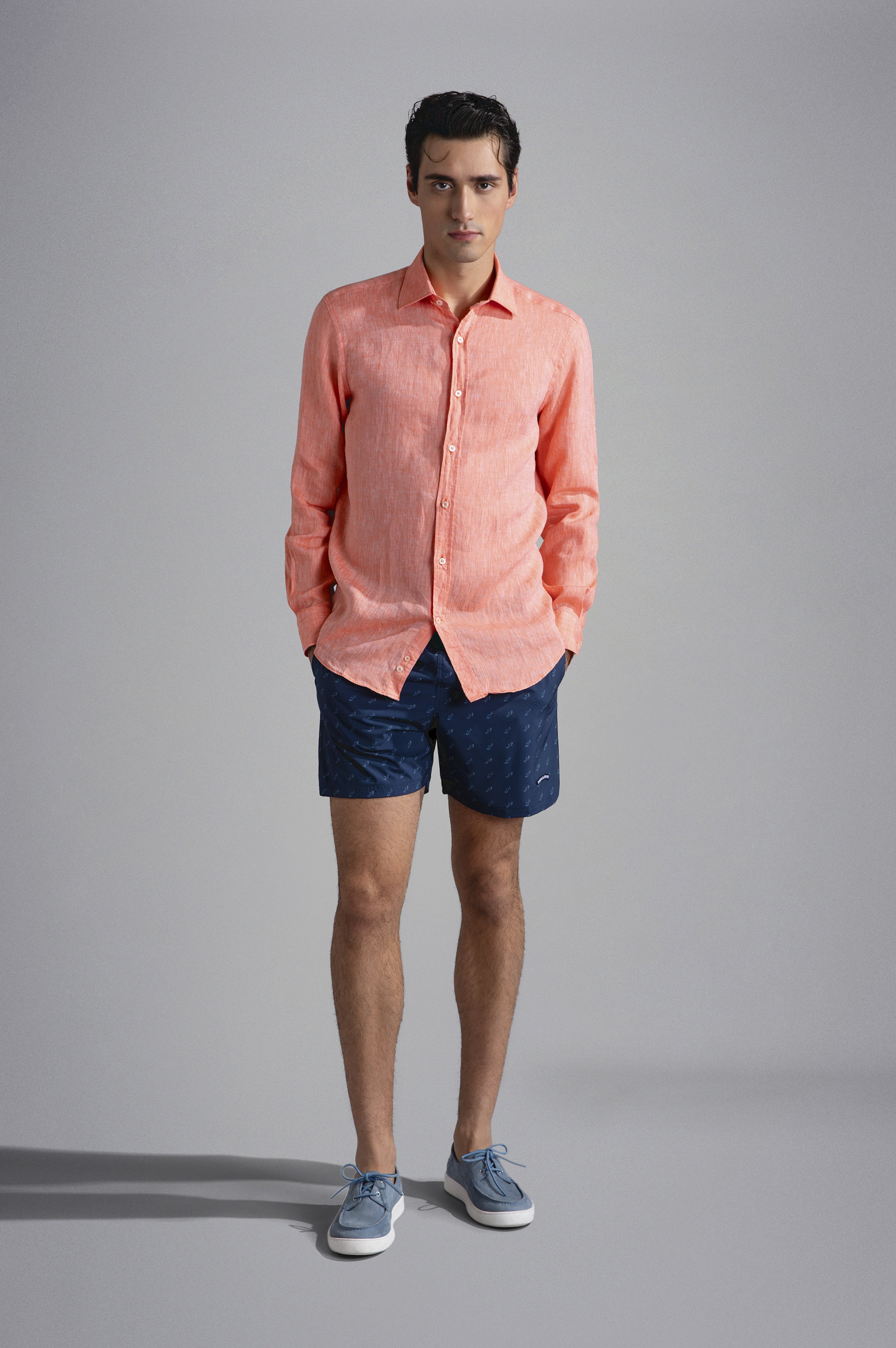 SWIM SHORTS WITH SHARK PRINT - 2