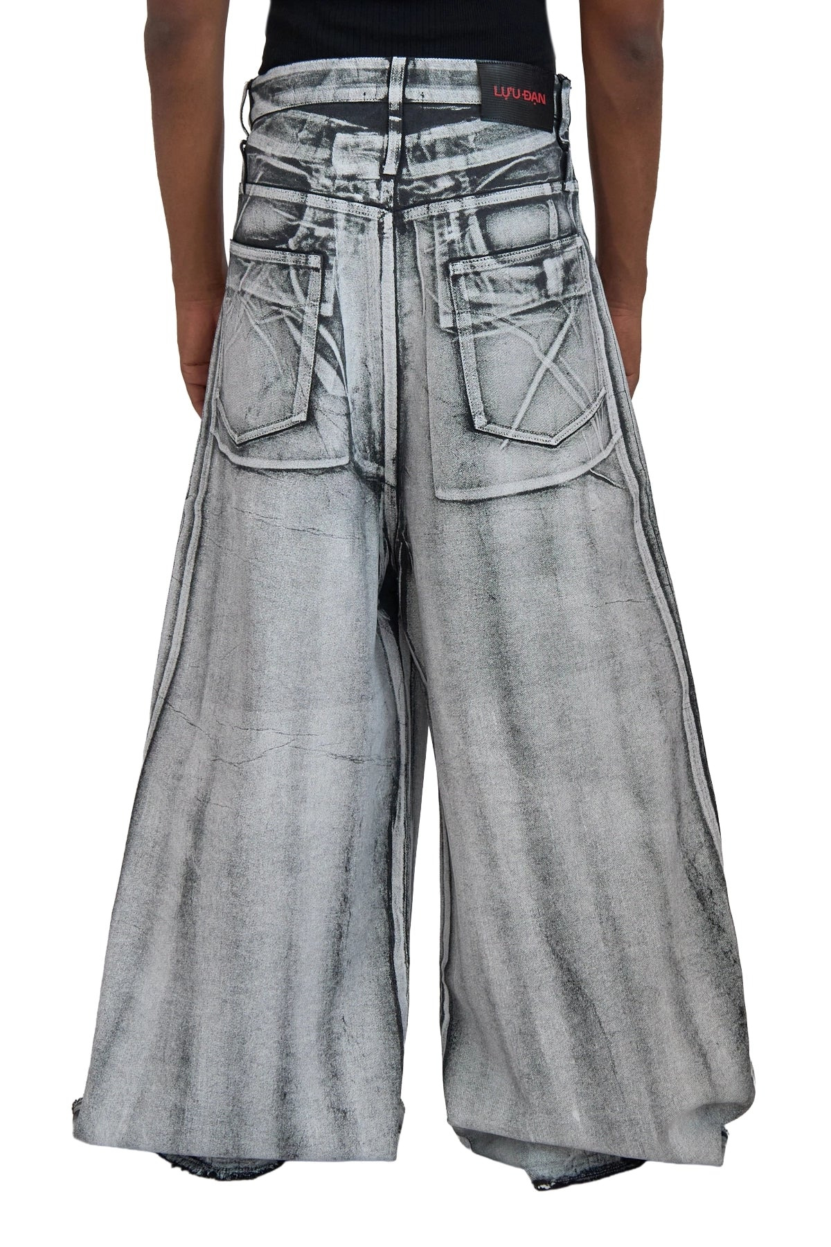 Lu'u Dan  Radiation Dumpster Denim Jeans White - 2