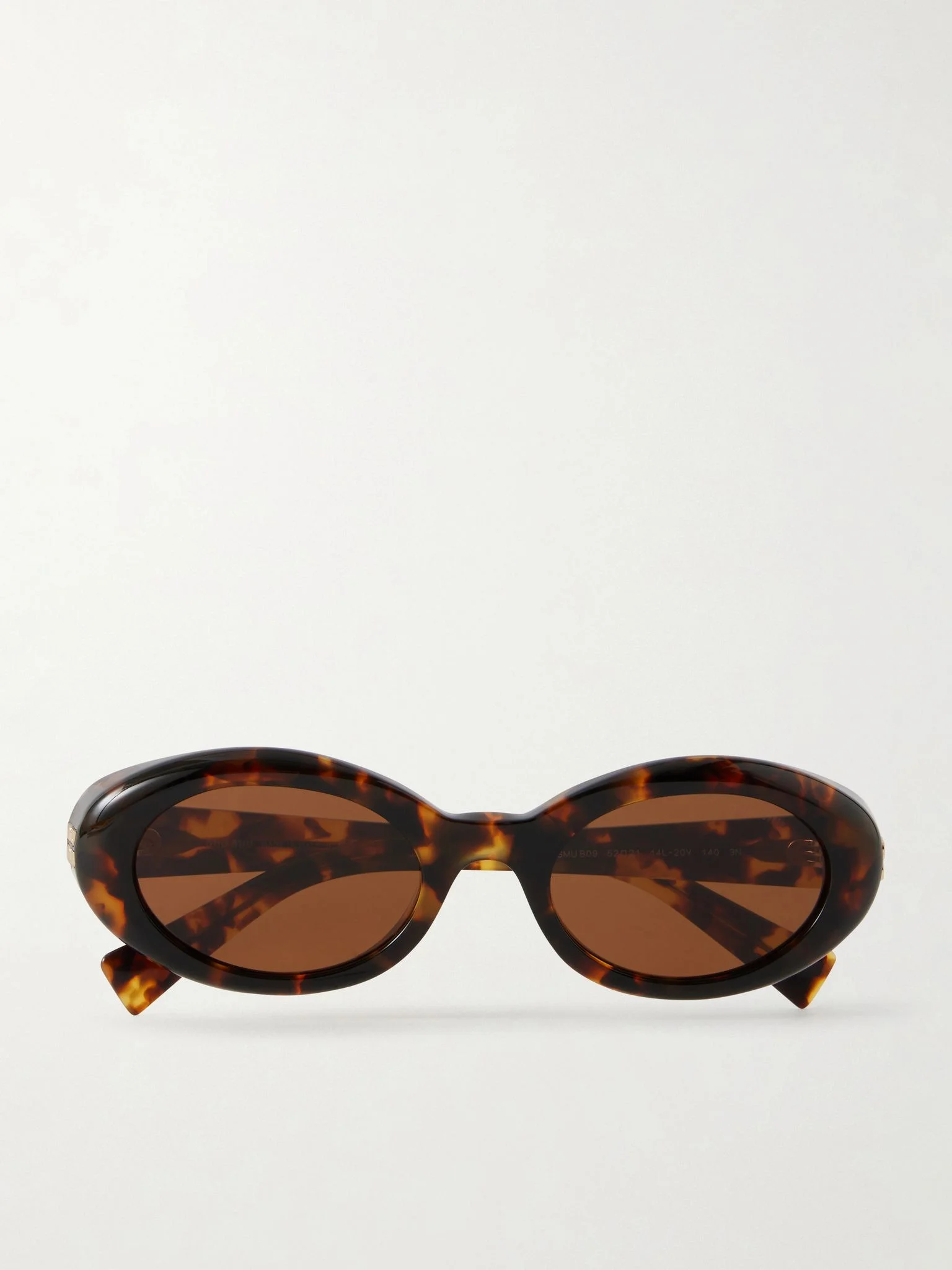Rounded-frame acetate sunglasses Tortoiseshell - 1