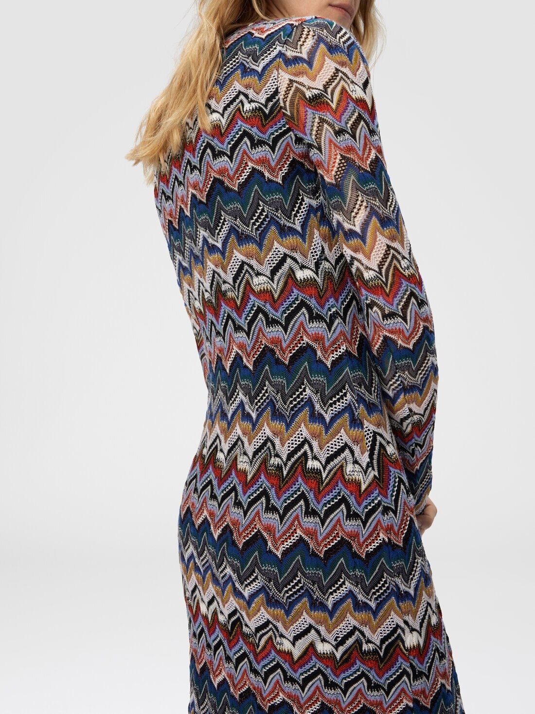 Midi Dress with Embroidered Lace - 4