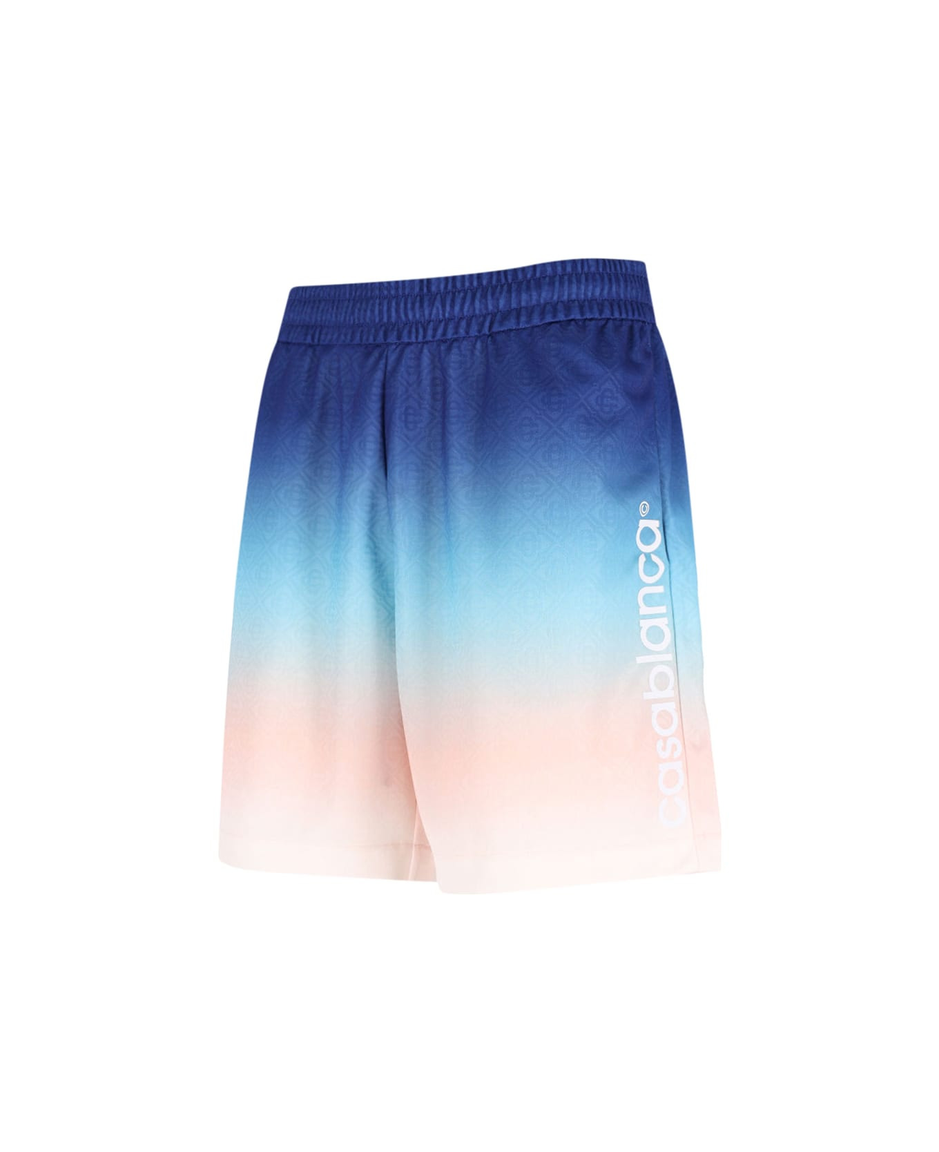 'gradient Football' Track Shorts - 3