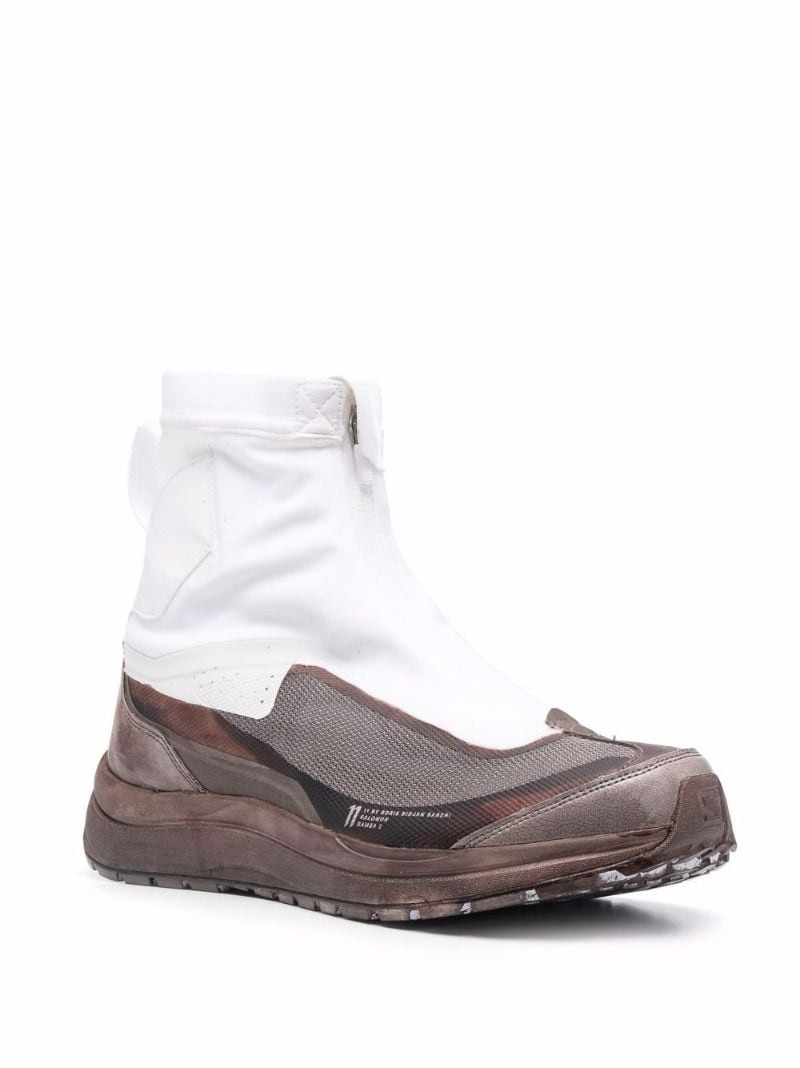 11 by Boris Bidjan Saberi panelled high-top sneakers outlook