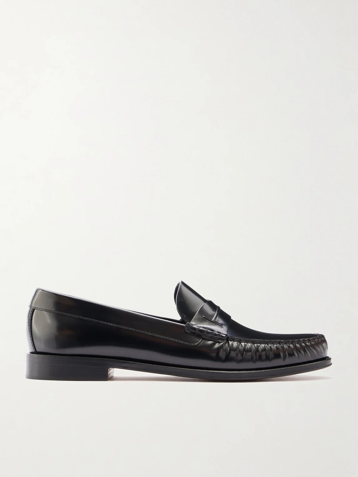 Polished-Leather Loafers - 1