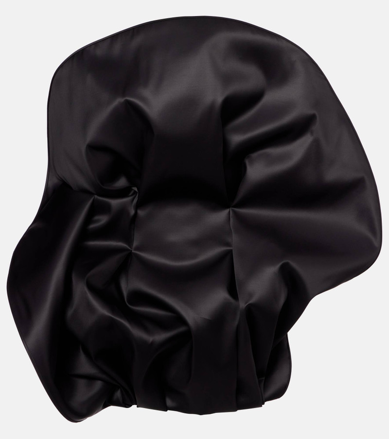 Ruffled wool and silk organza minidress - 1