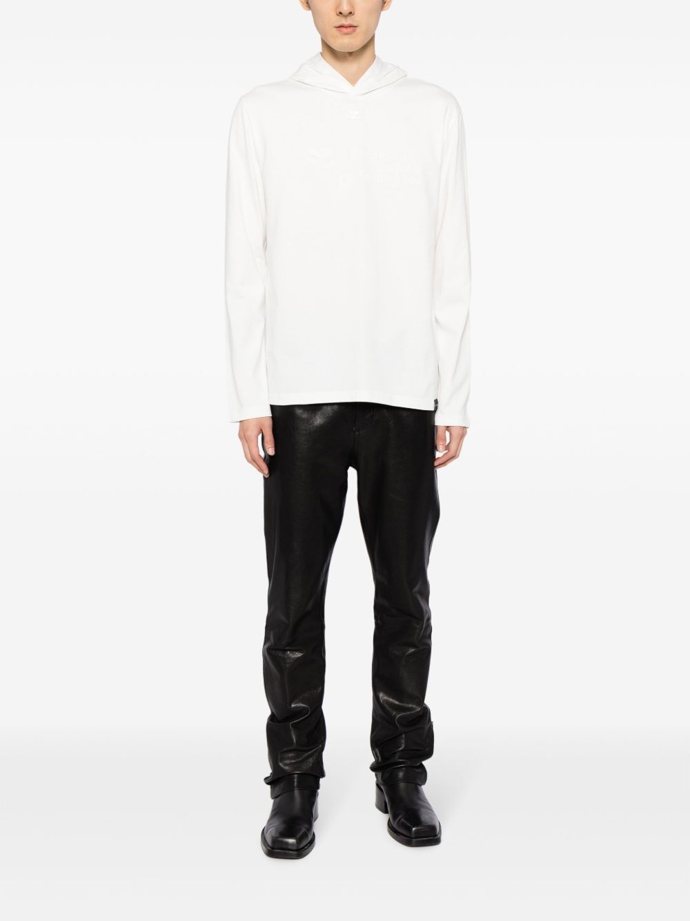 logo-embroidered hoodie - 2