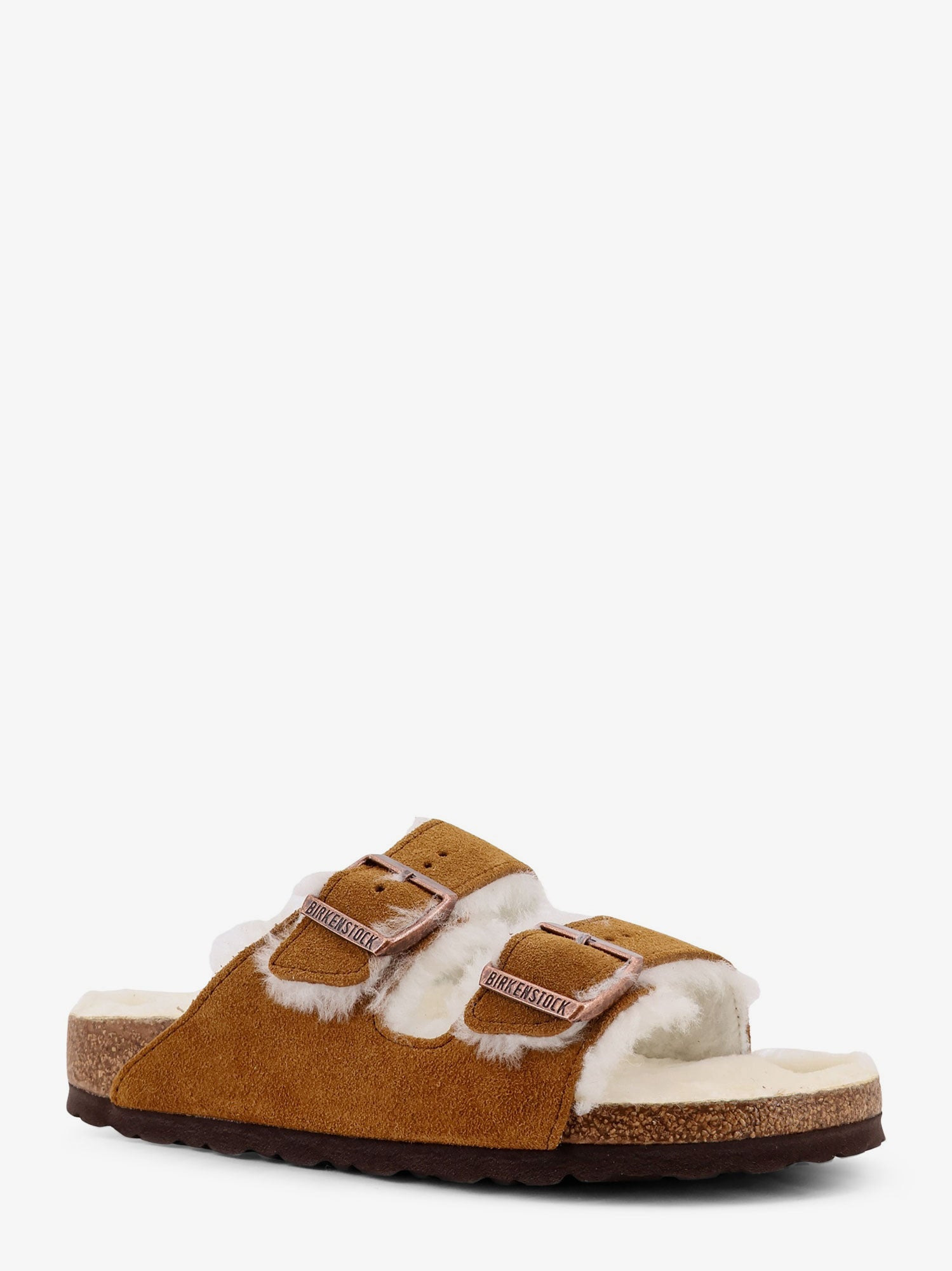 ARIZONA SHEARLING SUEDE SANDALS - 2