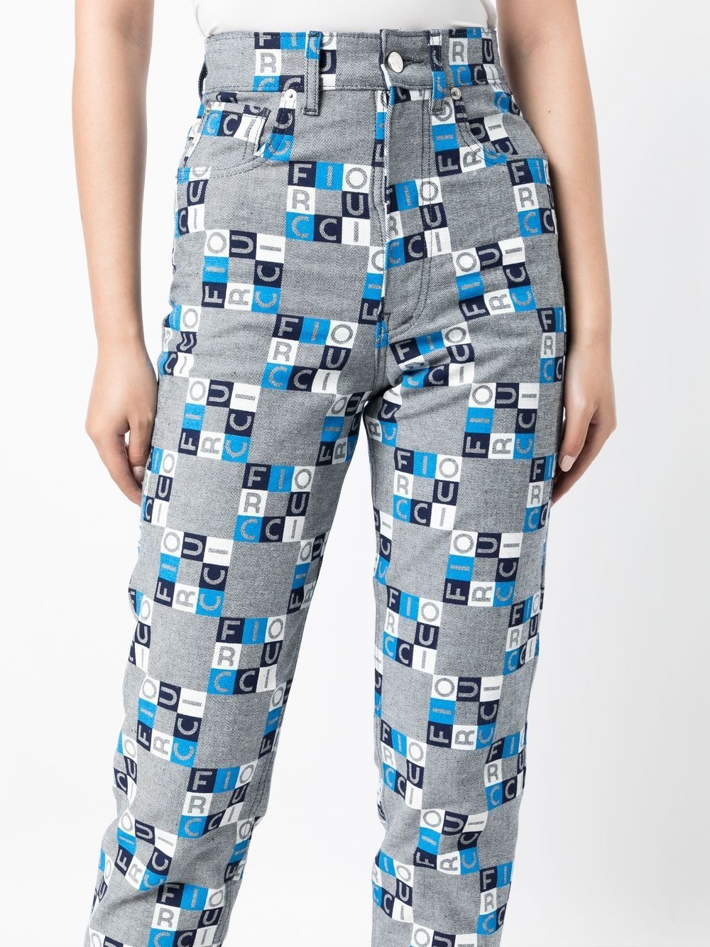 high-rise logo slim-fit jeans - 5