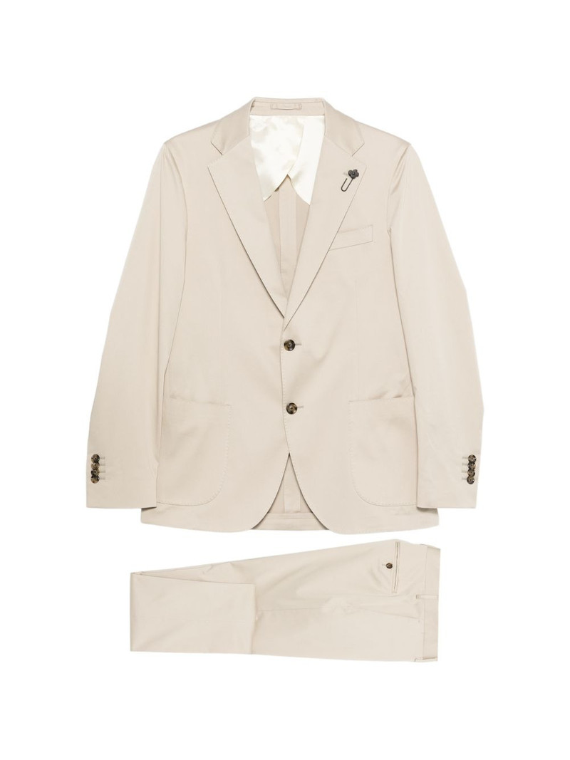 single-breasted cotton suit 1