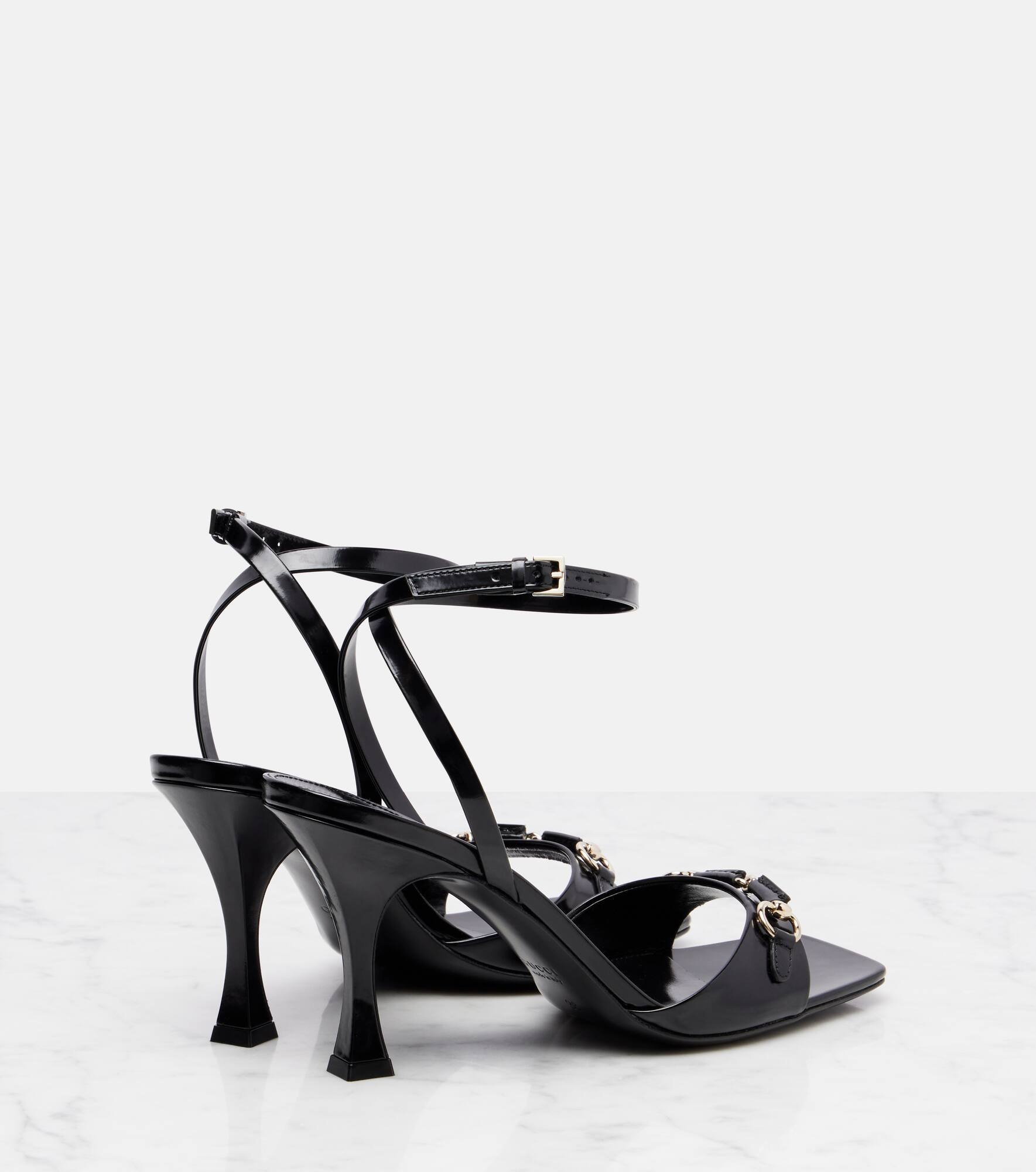 Selene Horsebit patent leather sandals - 2