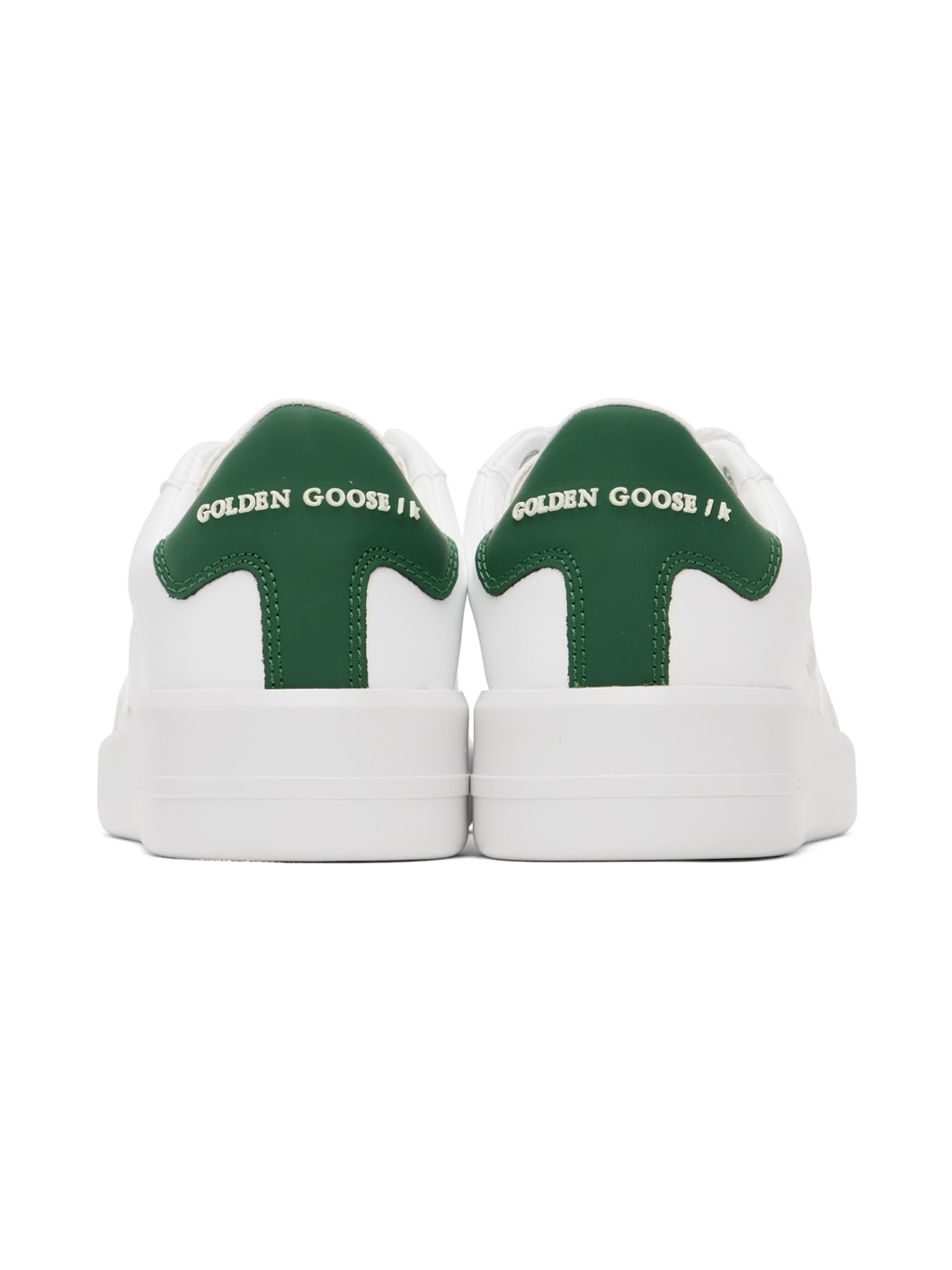 White & Green Purestar Sneakers - 2