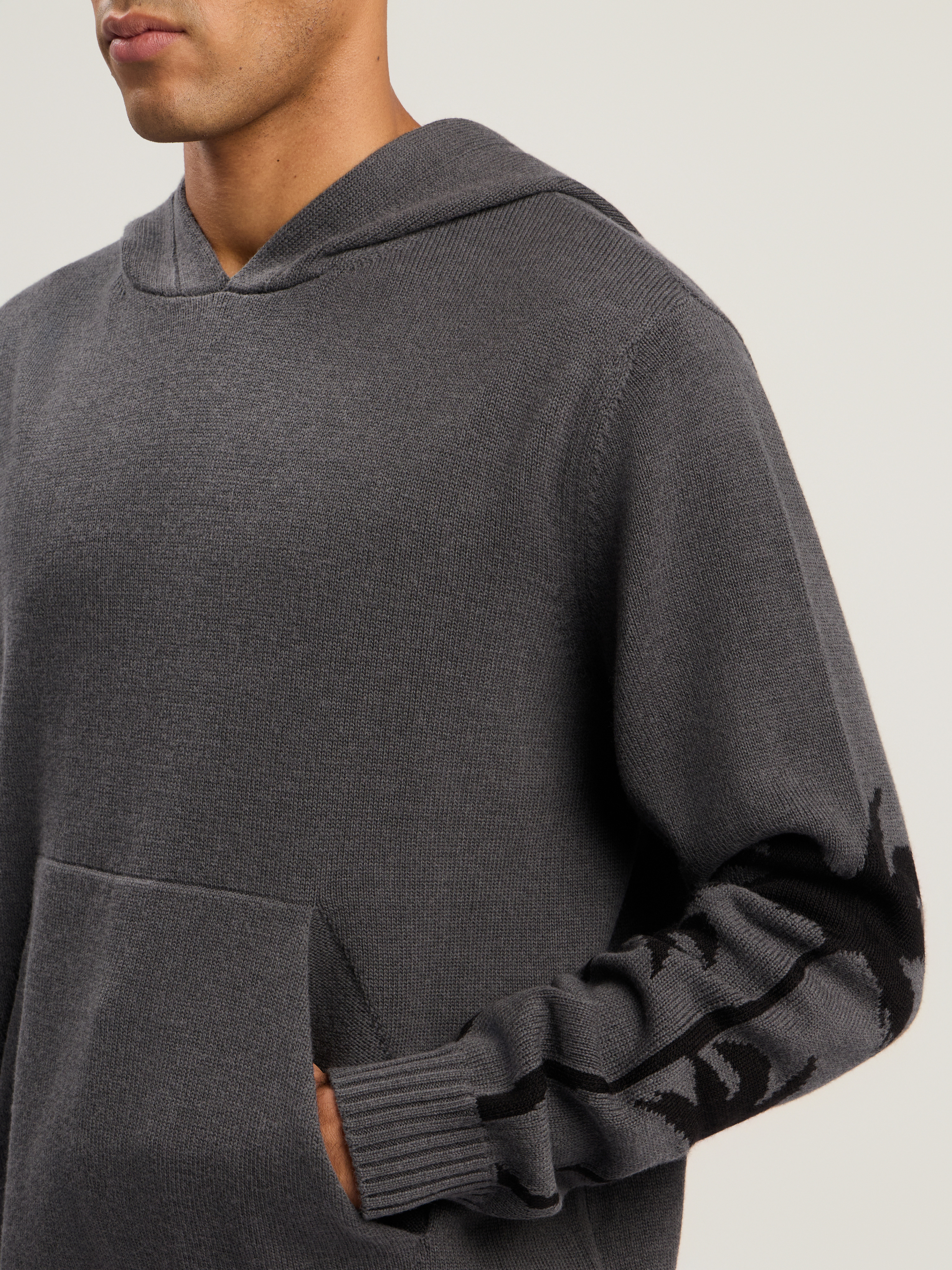 Back Palms Knit Hoodie - 5