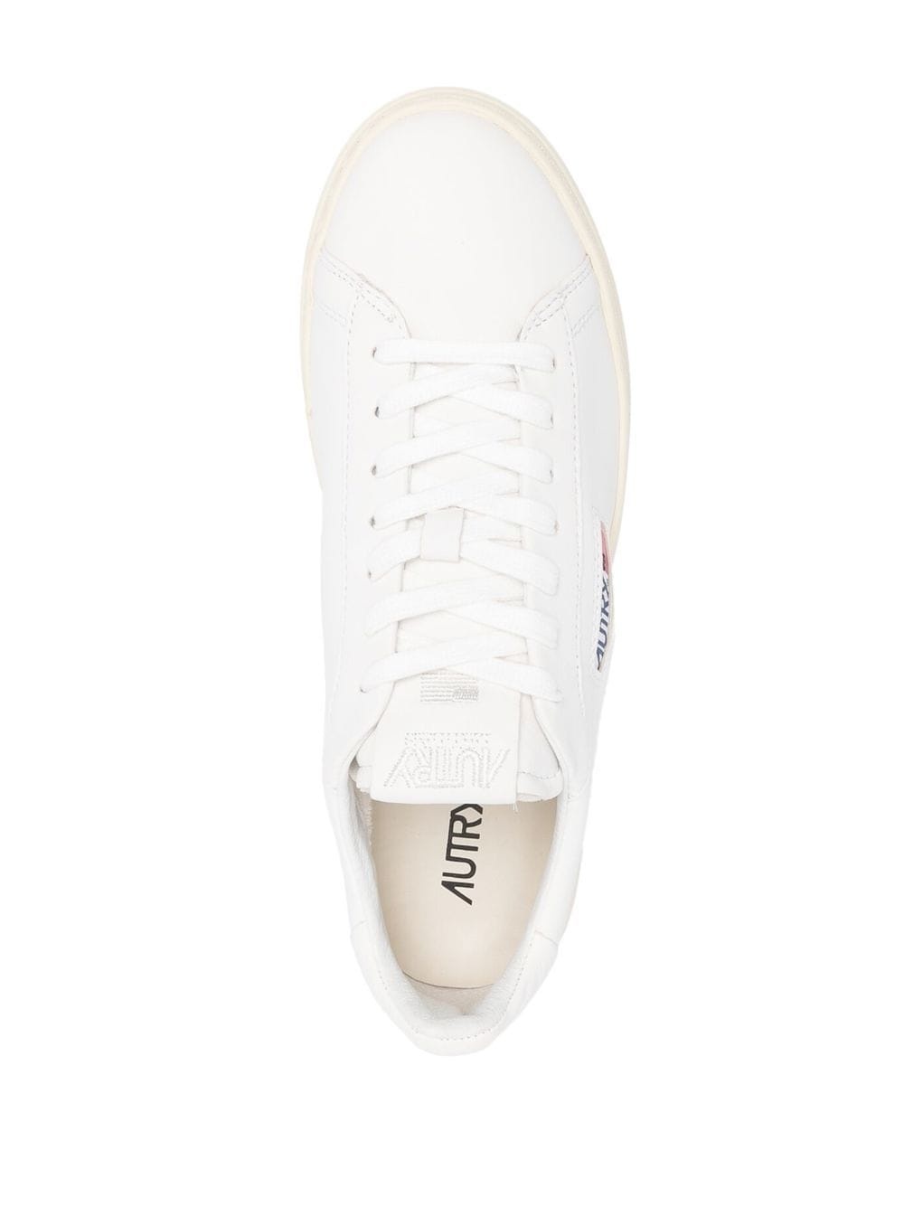 logo-patch lace-up sneakers - 4