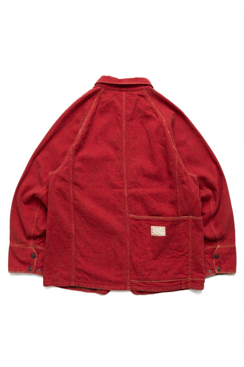 Kapital Twill Aging Wool CACTUS Coverall - Fade Red outlook