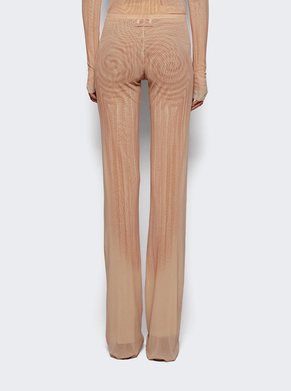 Mesh Spiral Pants Pale Pink - 4