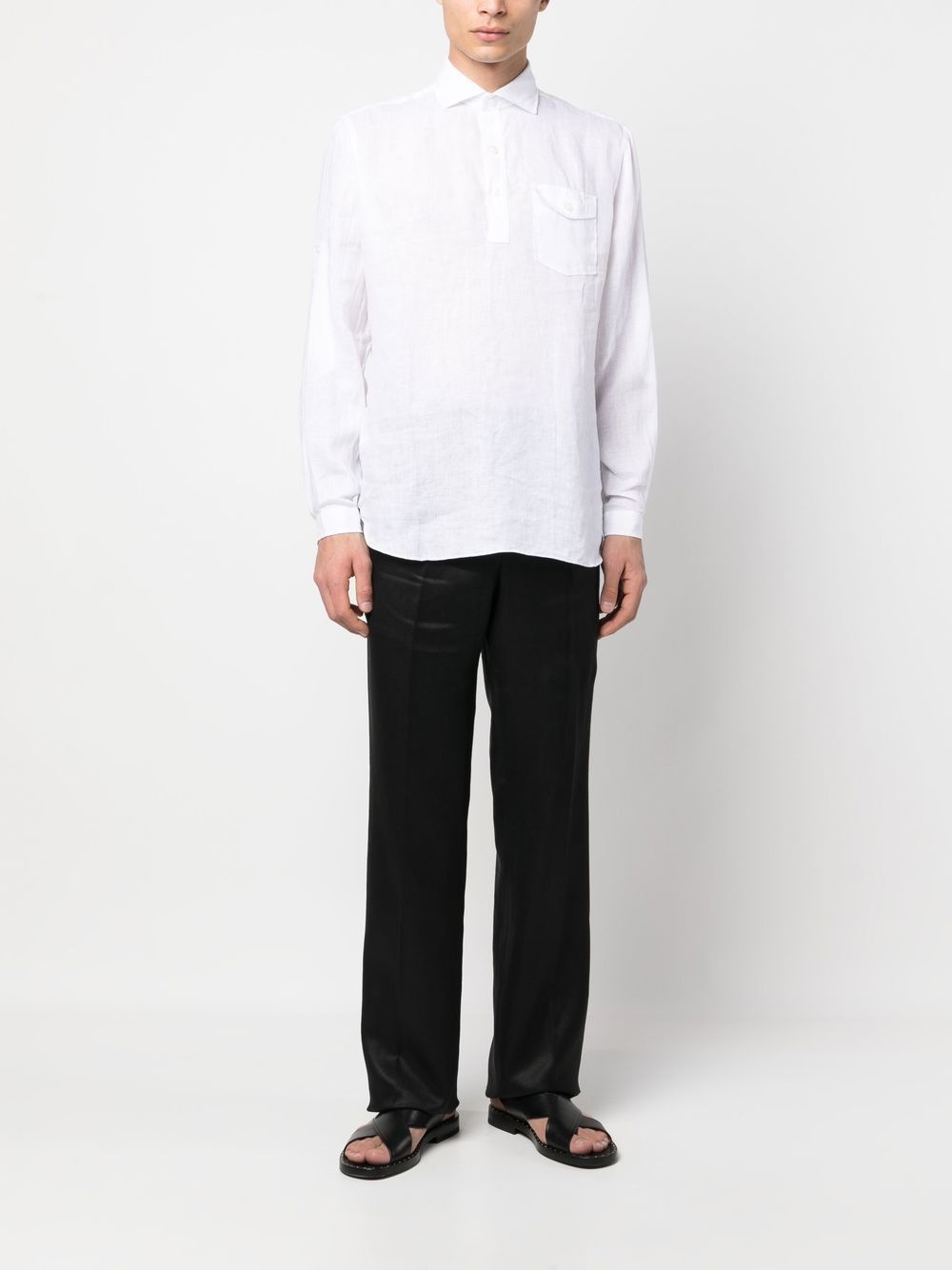 linen long-sleeve shirt - 2