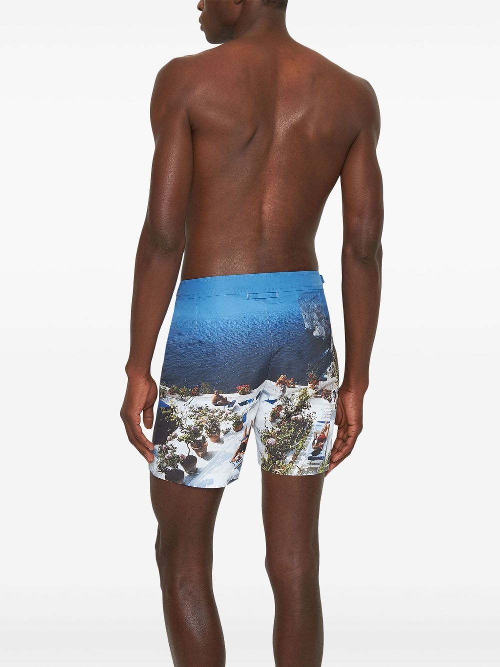 Bulldog Photographic-print swim shorts - 4