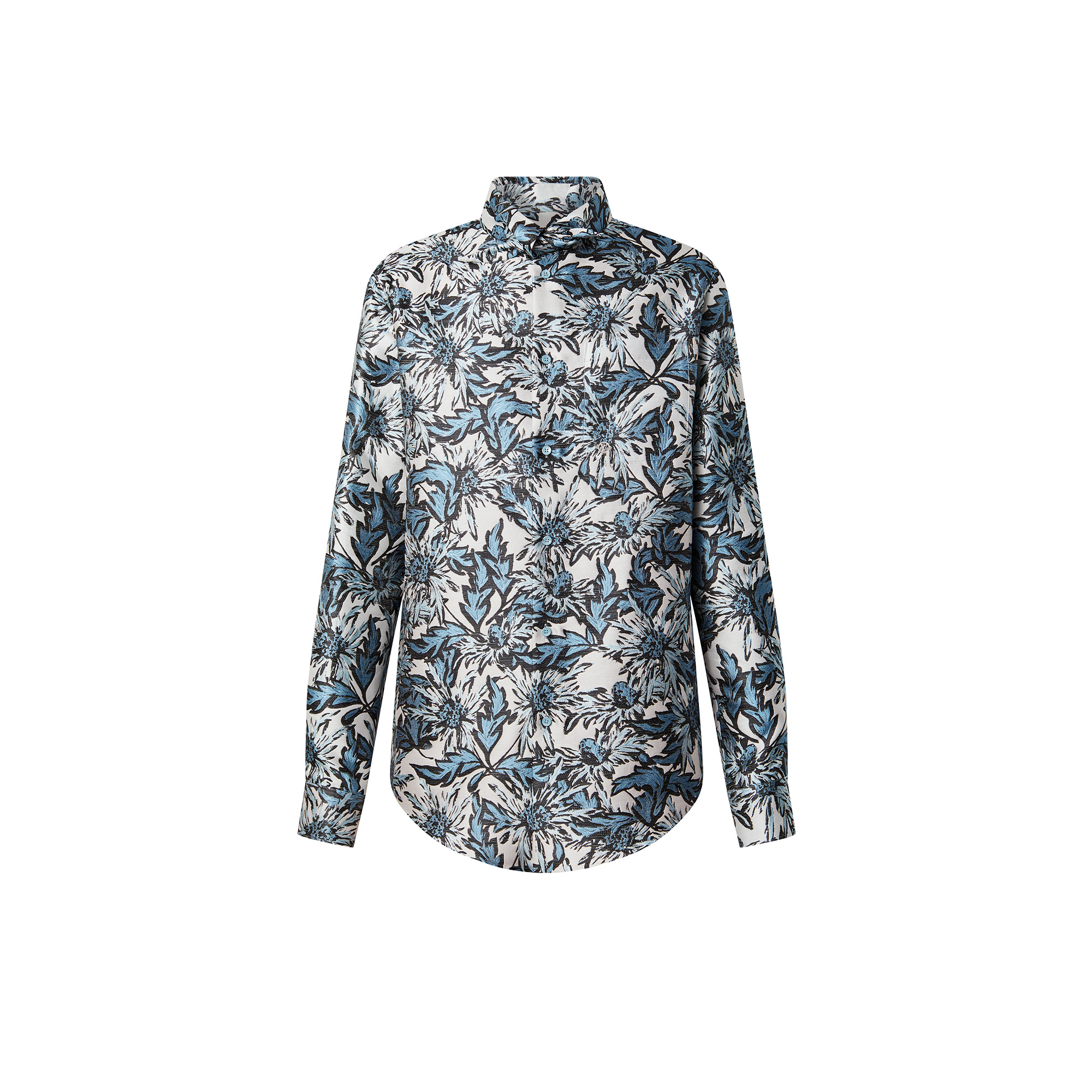 Thistle Knotted Collar Shirt - 1