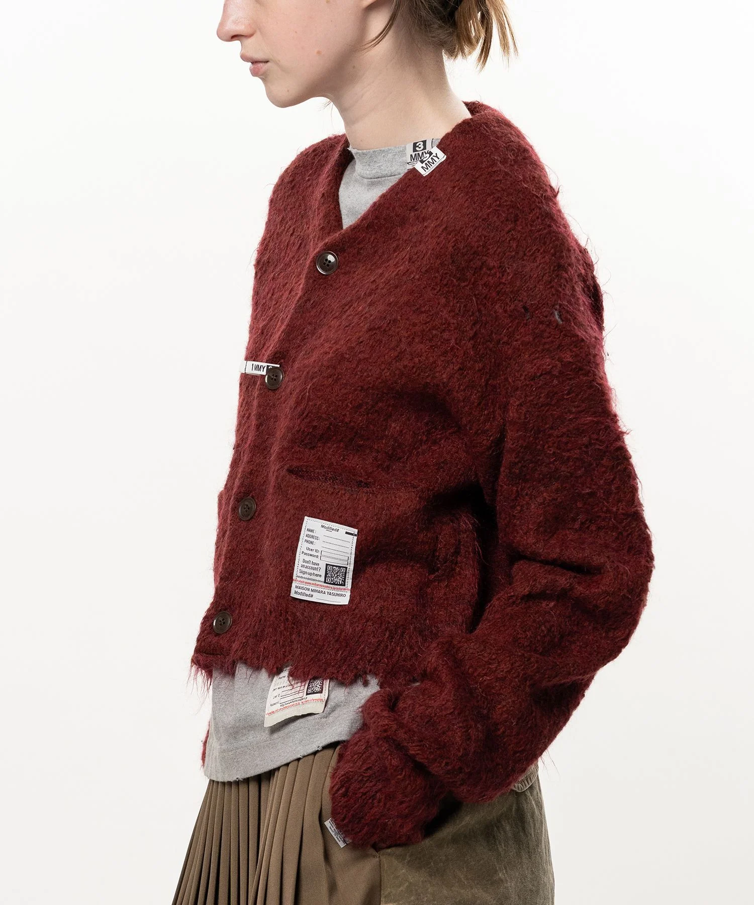 Mohair Knit Cardigan - 1