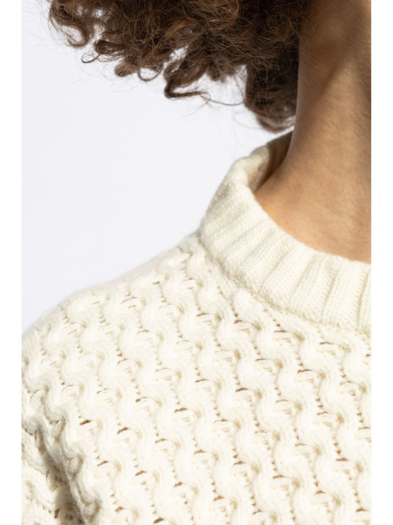 grid-stitch knit T-shirt 5