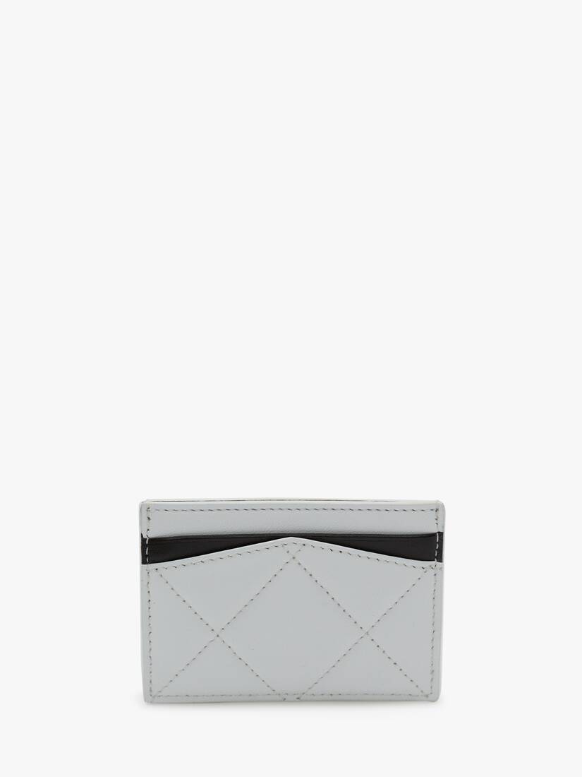 Mcqueen Graffiti Card Holder in White/black - 3