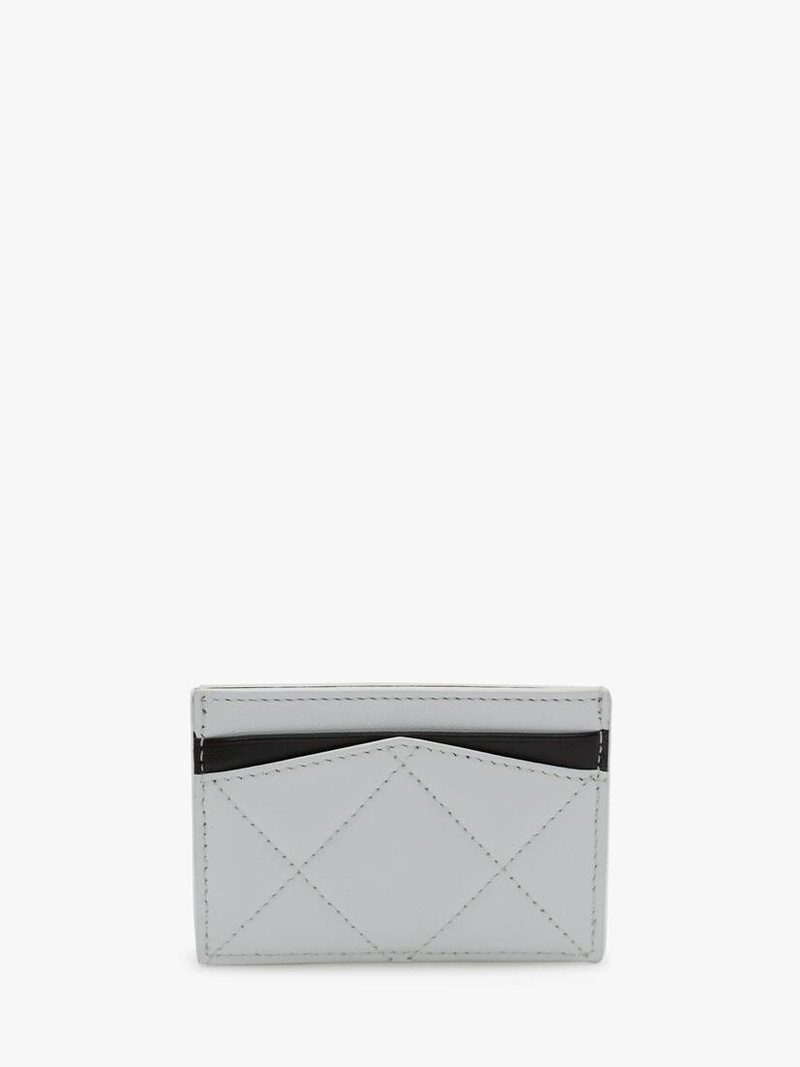 Mcqueen Graffiti Card Holder in White/black 3