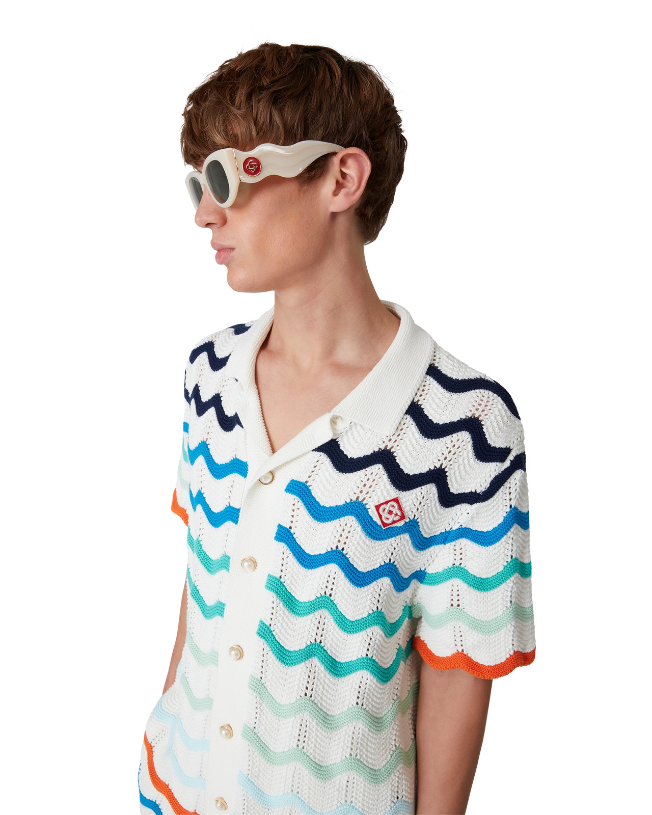 Cream The Memphis Sunglasses | Casablanca Paris - 4
