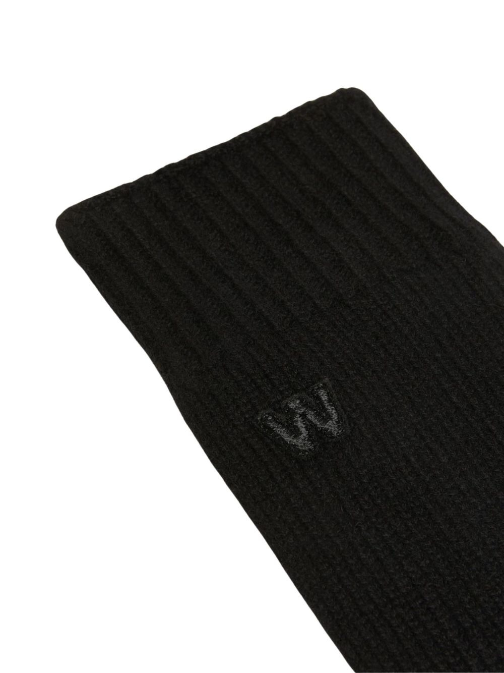 cashmere ribbed gloves - 3