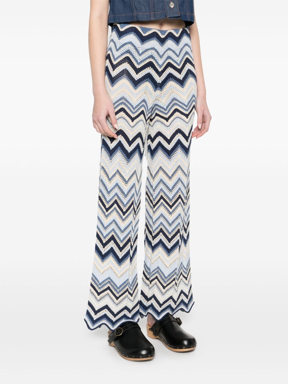 crochet flared trousers - 3