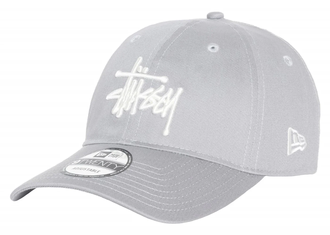 Stussy New Era 9Twenty Basic Strapback Grey - 1