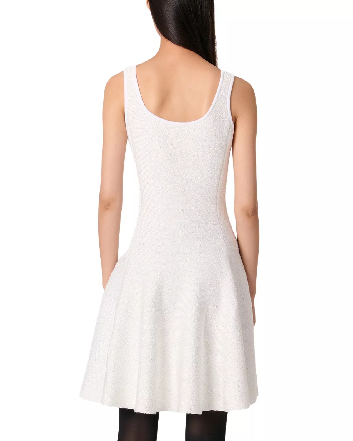 Sequin Embellished Knit Short Dress - 3