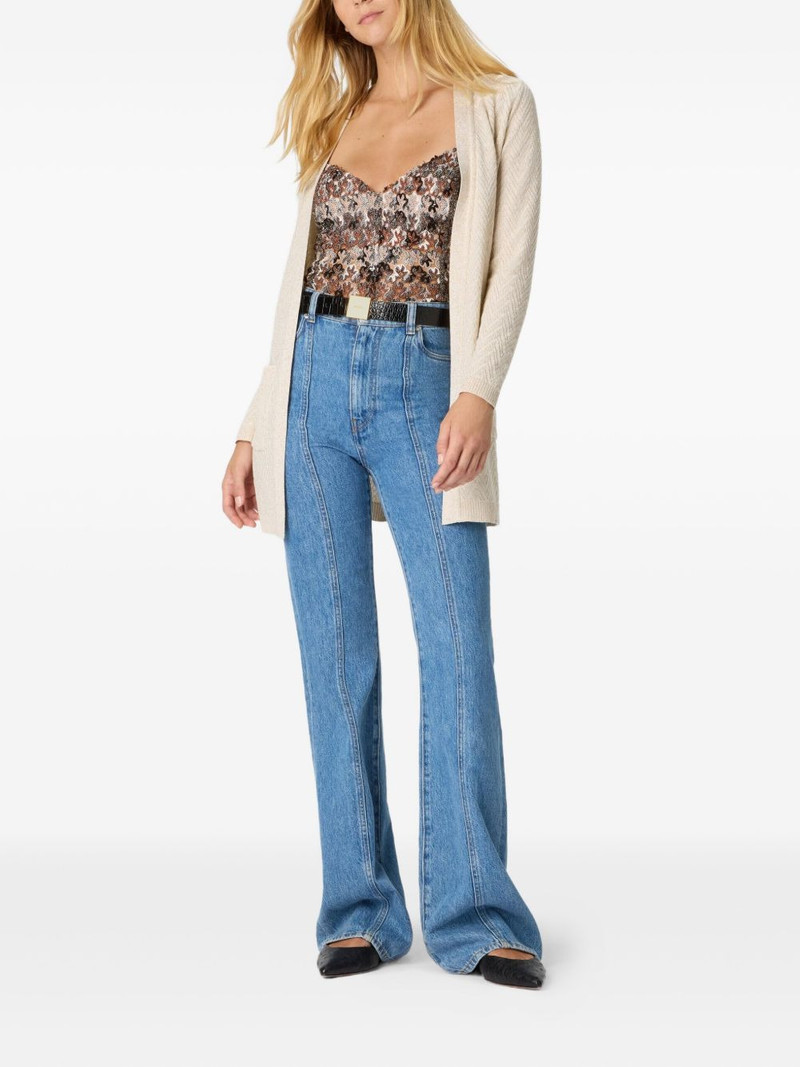 Missoni chevron-pattern belted cardigan outlook